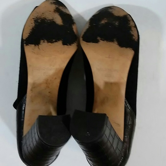 Marc Fisher 9 1/2 M black open toe ankle boot - Picture 4 of 4